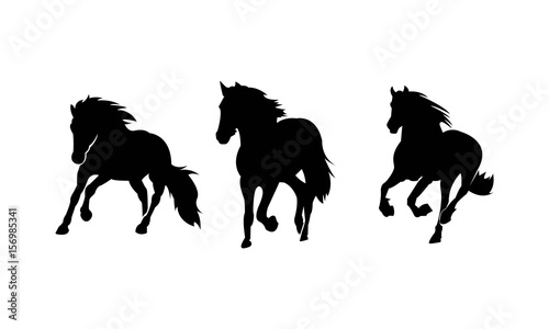 Horse Silhouette Logo Template 