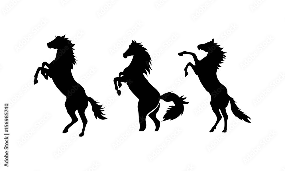 Horse Silhouette Logo Template 