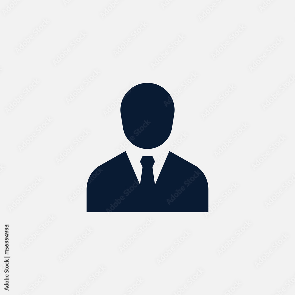 Businessman icon simple human illustration Businessman icon simple human illustration