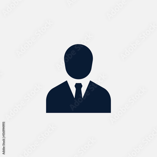 Businessman icon simple human illustration