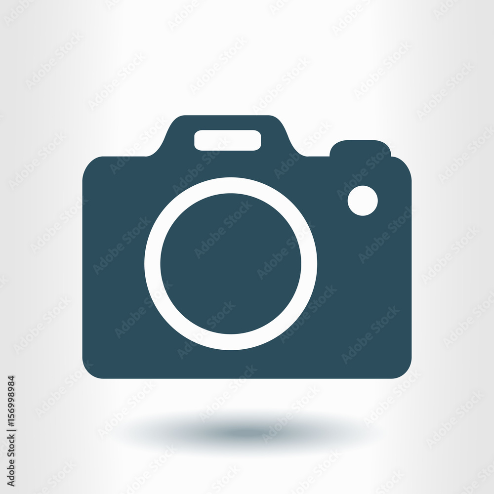 Photo camera symbol. DSLR camera sign icon. Digital camera. Flat design style. Photo camera symbol. DSLR camera sign icon. Digital camera. Flat design style.