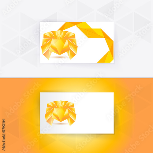 Abstract blank name card template for business artwork photo