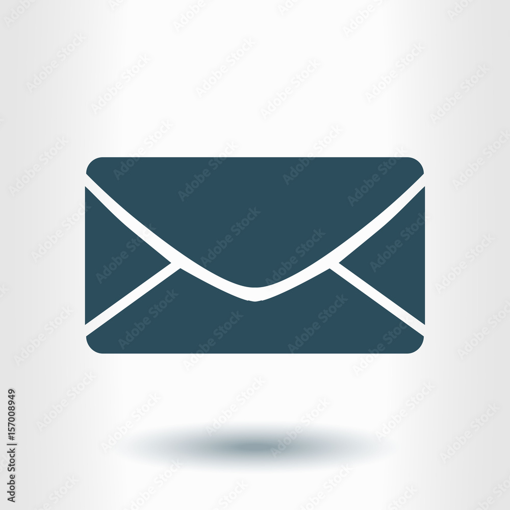 Flat icon of letter.Mail icon. Vector symbol. Flat icon of letter.Mail icon. Vector symbol.