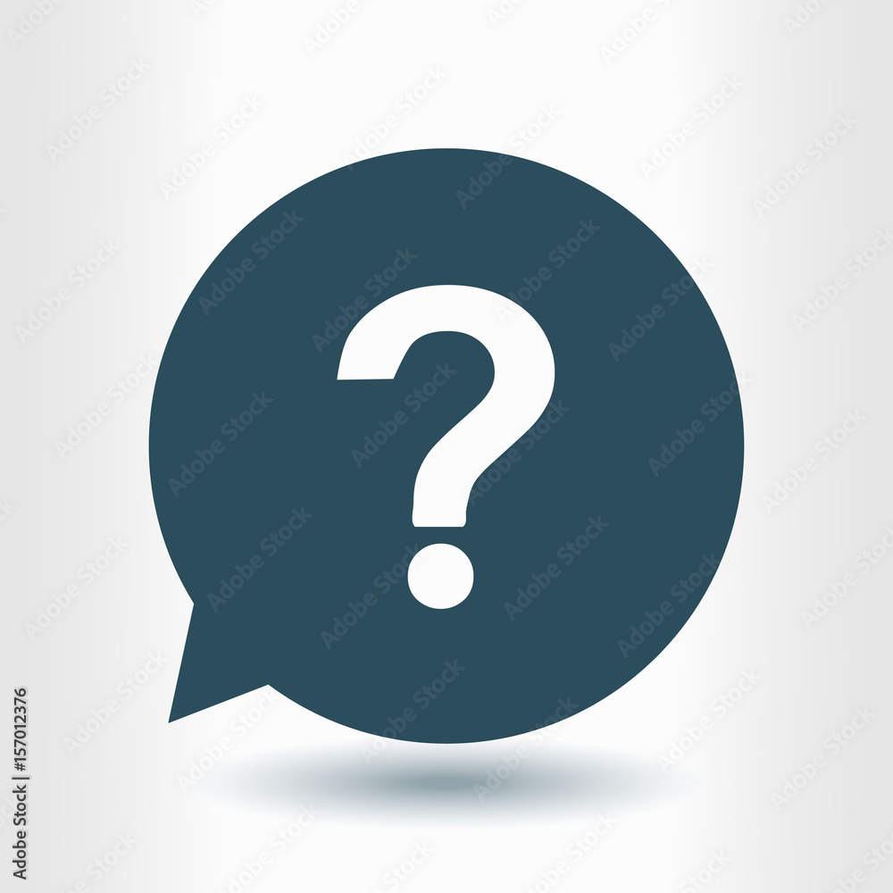 Question mark sign icon. Help symbol. FAQ sign. Flat design style. Question mark sign icon. Help symbol. FAQ sign. Flat design style.