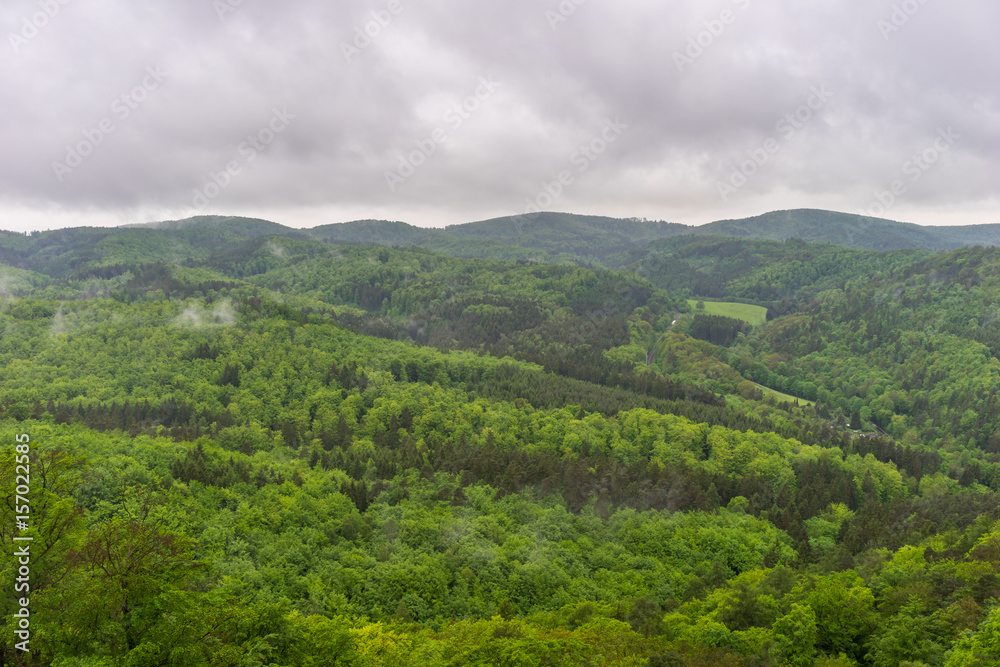 Wunderschöne Aussicht auf den Thüringer Wald Wunderschöne Aussicht auf den Thüringer Wald