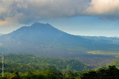 Kintamani Volcano under blue sky in Gunung Batur © maytheevoran