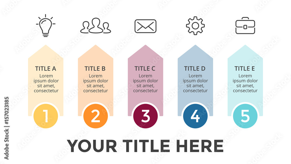Vector arrows infographic, growth diagram chart, performance graph ...