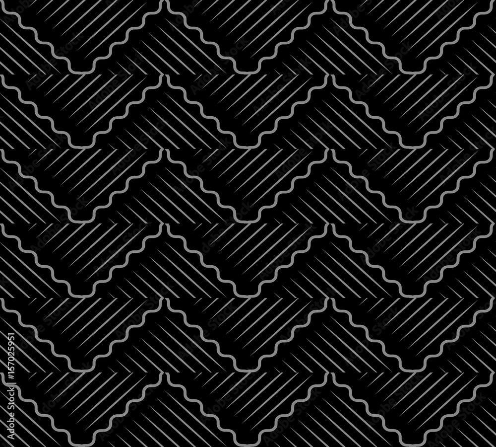Antique seamless background oriental curve wave cross geometry line Antique seamless background oriental curve wave cross geometry line