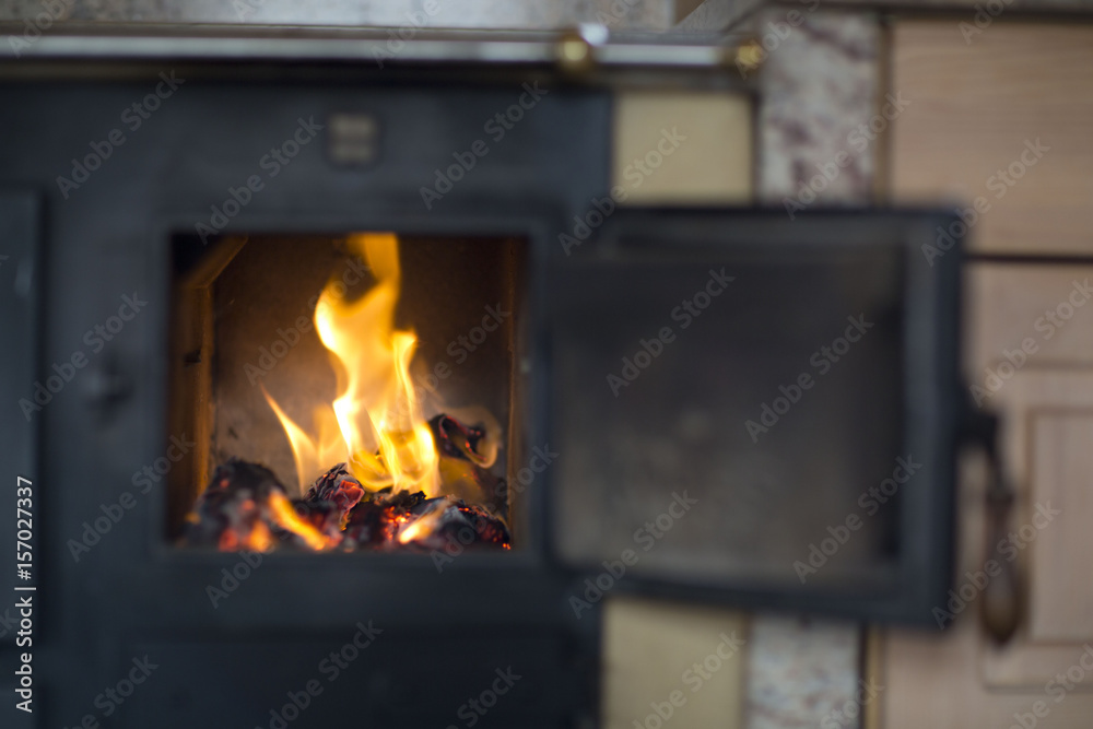 Cosy fireplace