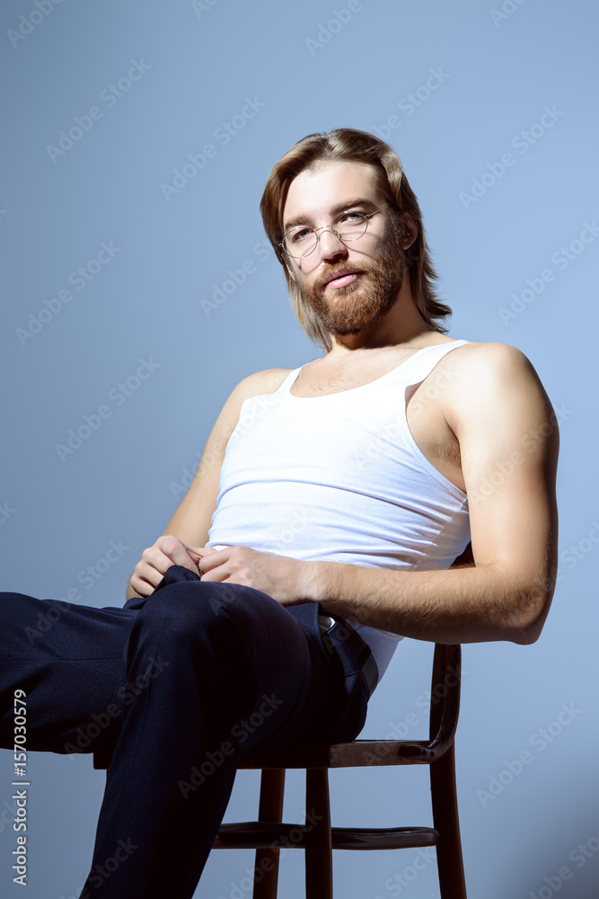muscular casual man muscular casual man