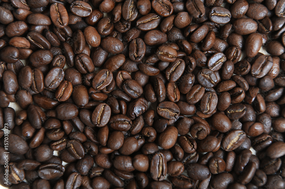 Texture of coffee beans Texture of coffee beans
