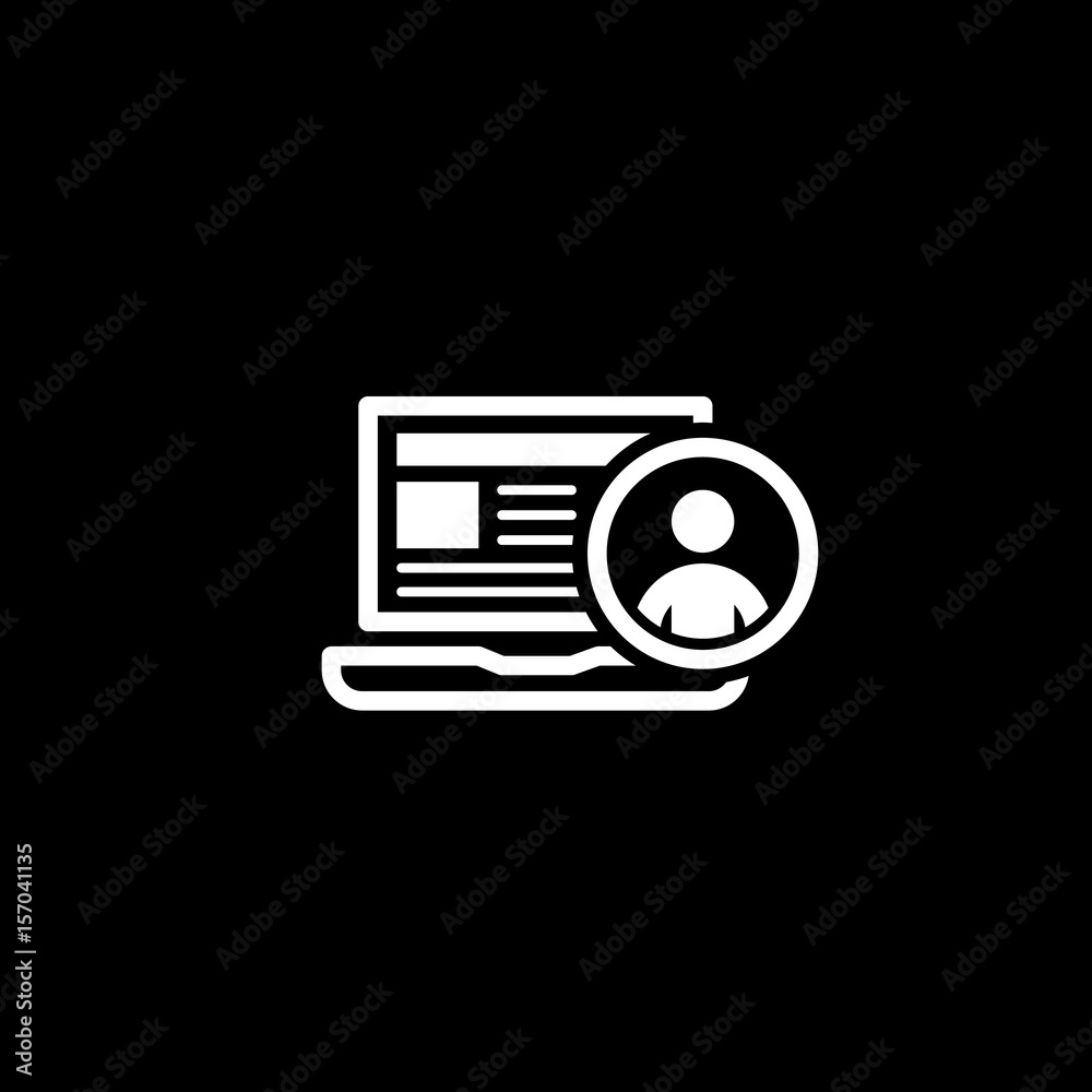 Online Support Icon. Business Concept. Flat Design. Online Support Icon. Business Concept. Flat Design.