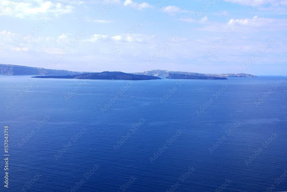 la mer Egée à Santorin
