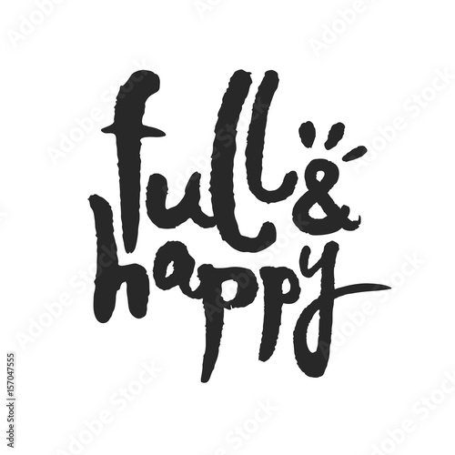 Full and Happy Calligraphy Lettering