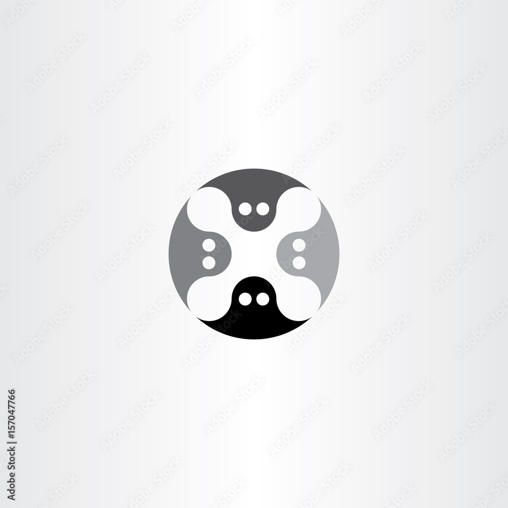 Obraz premium ghost logo vector icon symbol
