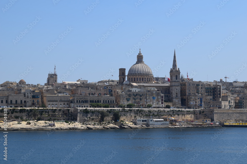View of Valletta from Sliema waterfront, Malta