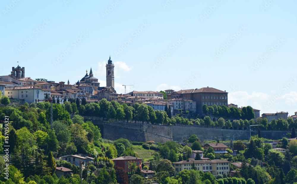 Beautiful view of Bergamo, Italy