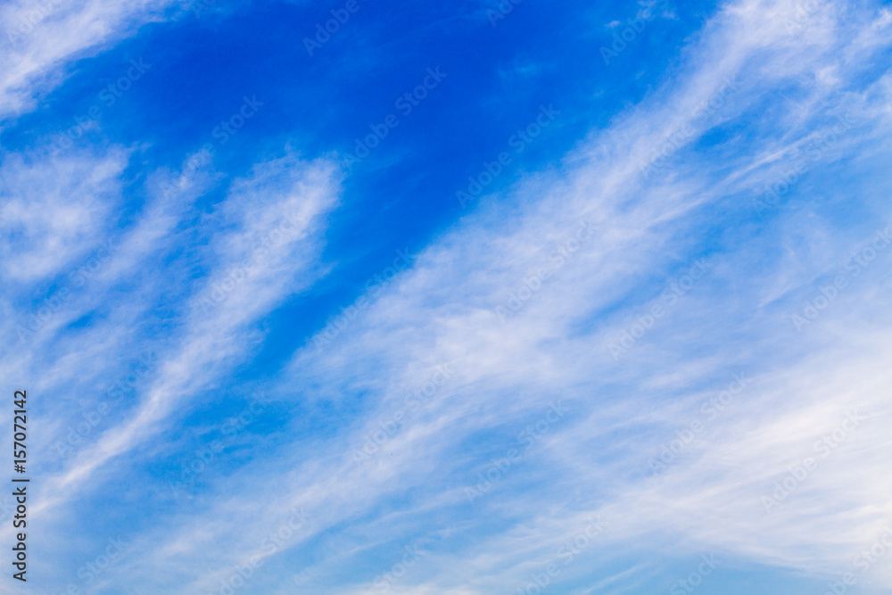 colorful dramatic sky with cloud at sunset