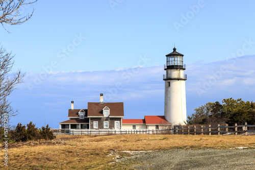 Highland Lighthouse Truro Cape Cod with Cloud Bank (built 1857)
