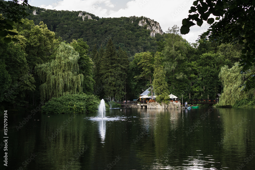 Reflections on lake. Slovakia