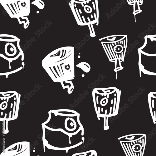 Seamless pattern graffiti