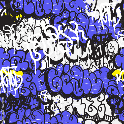 Seamless pattern graffiti