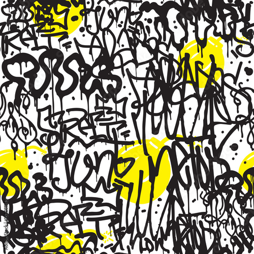 Seamless pattern graffiti