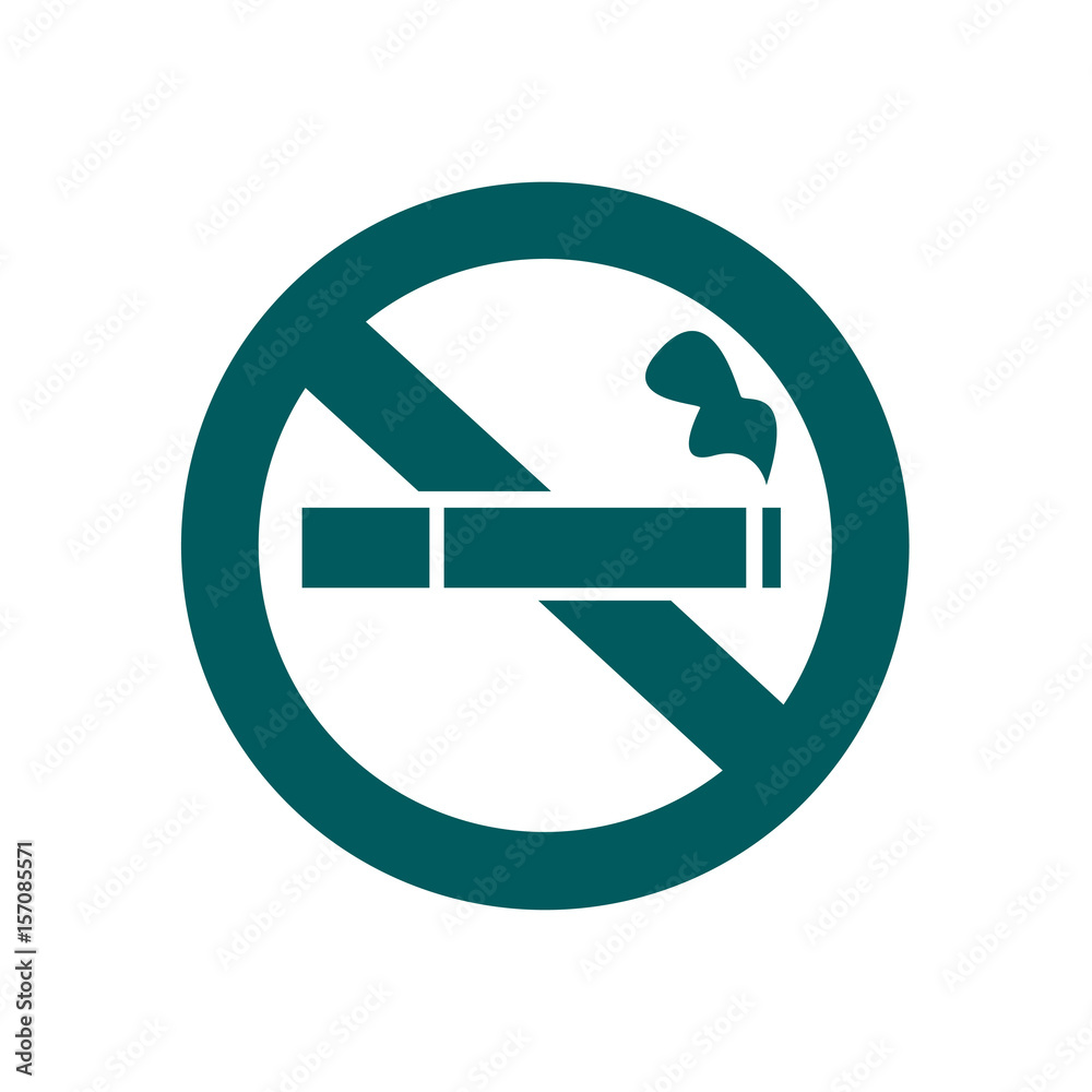 No smoke icon. Stop smoking symbol. Vector illustration. Filter-tipped cigarette. Icon for public places. No smoke icon. Stop smoking symbol. Vector illustration. Filter-tipped cigarette. Icon for public places.