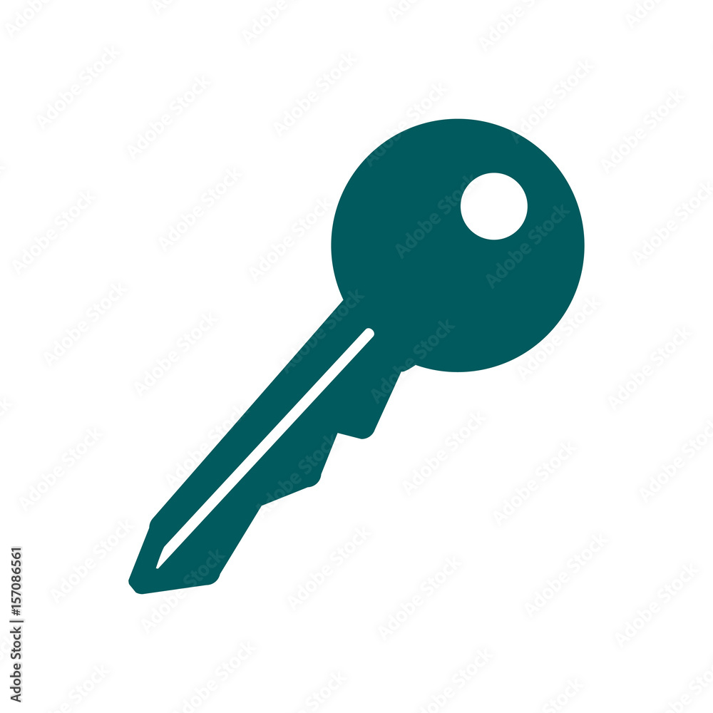 Key icon. Lock symbol. Security sign. Flat design style. Key icon. Lock symbol. Security sign. Flat design style.