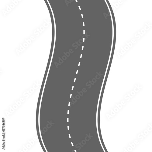 Road infographic. Information, plan, roadtrip