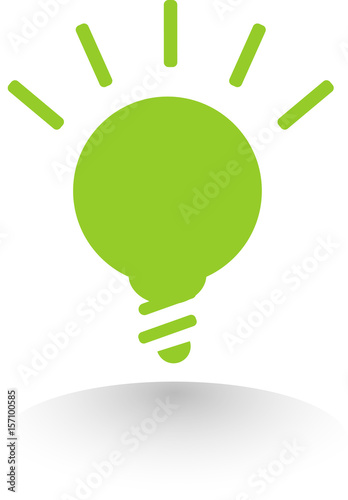 Icon lamp means that ideas, new technologies and electricity