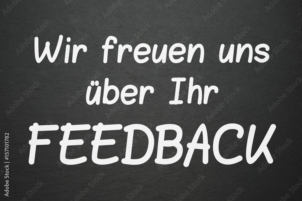 Wir Freuen Uns Auf Ihr Kommen Groß Oder Klein Wir freuen uns über Ihr Feedback Stock-Illustration | Adobe Stock