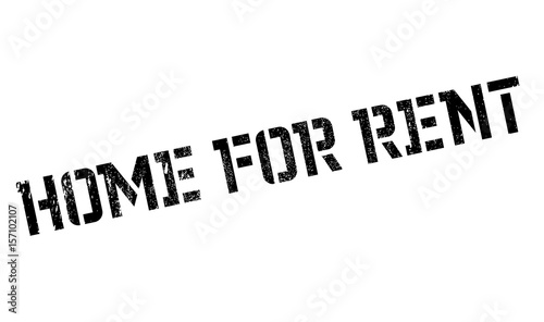 Home For Rent rubber stamp. Grunge design with dust scratches. Effects can be easily removed for a clean, crisp look. Color is easily changed.