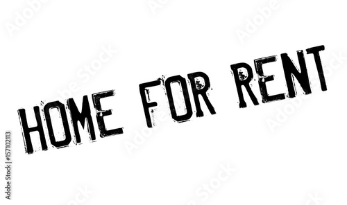 Home For Rent rubber stamp. Grunge design with dust scratches. Effects can be easily removed for a clean, crisp look. Color is easily changed.