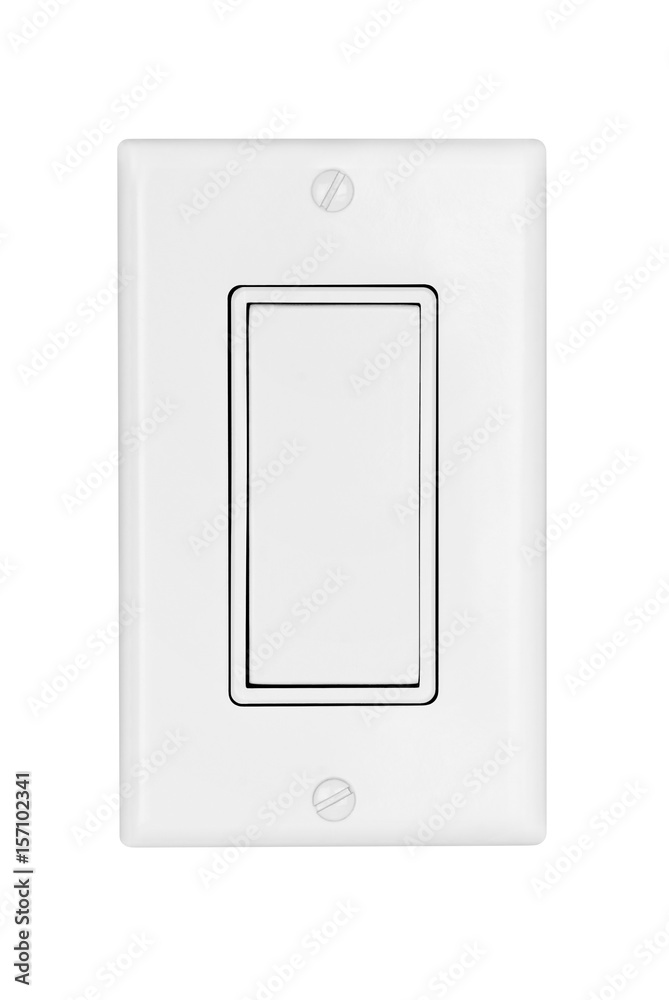 Light switch isolated on white Light switch isolated on white