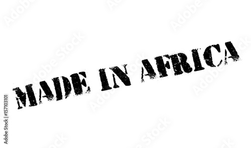 Made In Africa rubber stamp. Grunge design with dust scratches. Effects can be easily removed for a clean, crisp look. Color is easily changed.