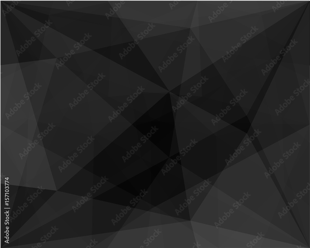 Black Mosaic Geometric Abstract Background. Black Mosaic Geometric Abstract Background.