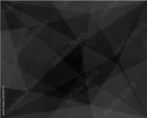 Black Mosaic Geometric Abstract Background. 