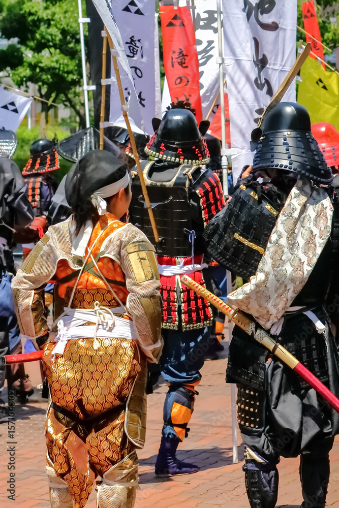 武者行列　samurai