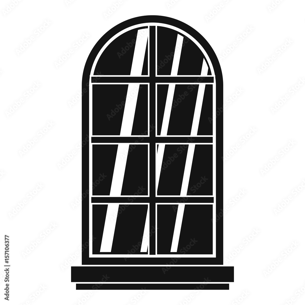 White window frame icon simple White window frame icon simple