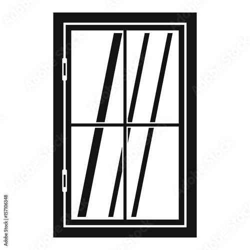Closed window icon simple