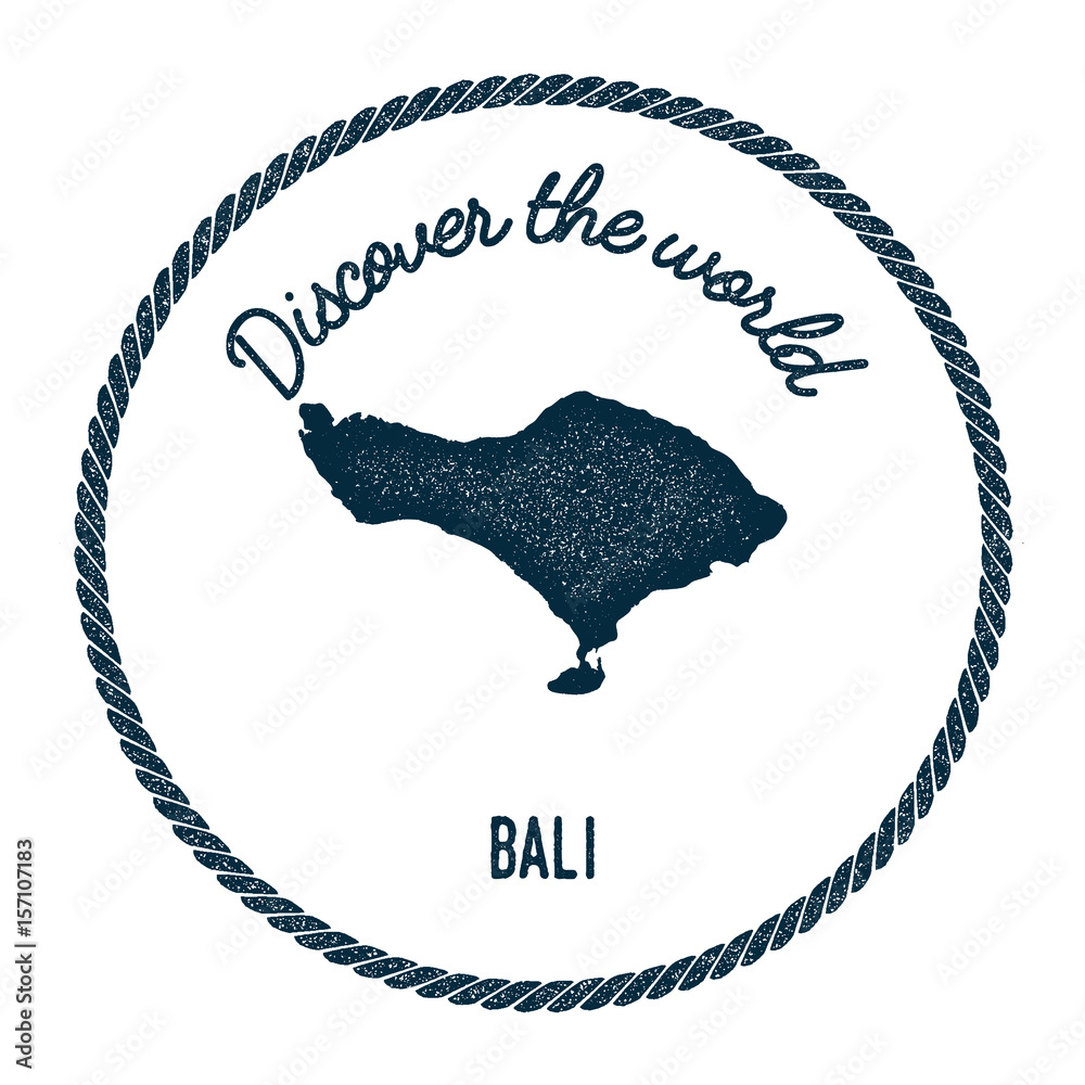 Akachafactory Sticker Adesivo Ovale Bandiera Bali Indonesia – 12 X 8 Cm, Resistente Ad Acqua E Sole Per 3 Anni