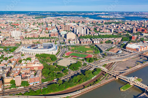 Aerial view of the Bronx, NY photo