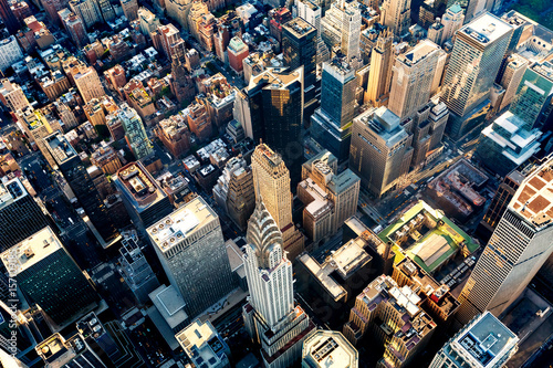 Aerial view of the Midtown Manhattan NY photo