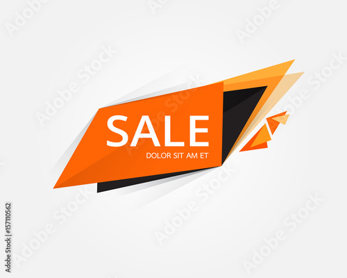 Vector abstract design sale banner template