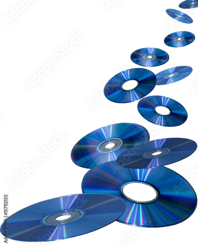 DVDs floating