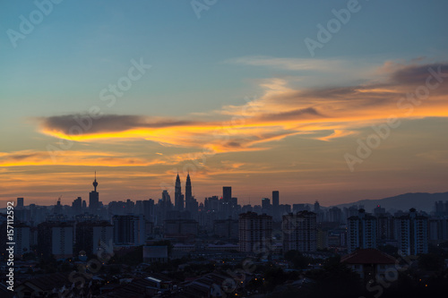 Kuala Lumpur  the capital of Malaysia. Its modern skyline is dominated by the 451m-tall KLCC  a pair of glass-and-steel-clad skyscrapers.