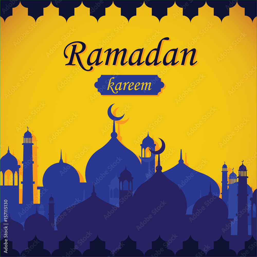 islamIc Ramadan Kareem banner poster background