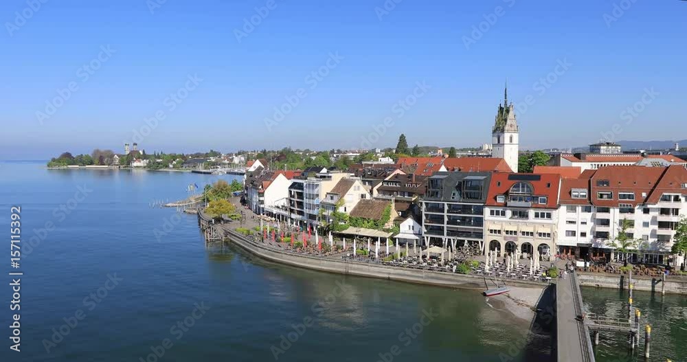 Panoramic cityscape of Friedrichshafen - real time video
Panoramic cityscape of Friedrichshafen - real time video