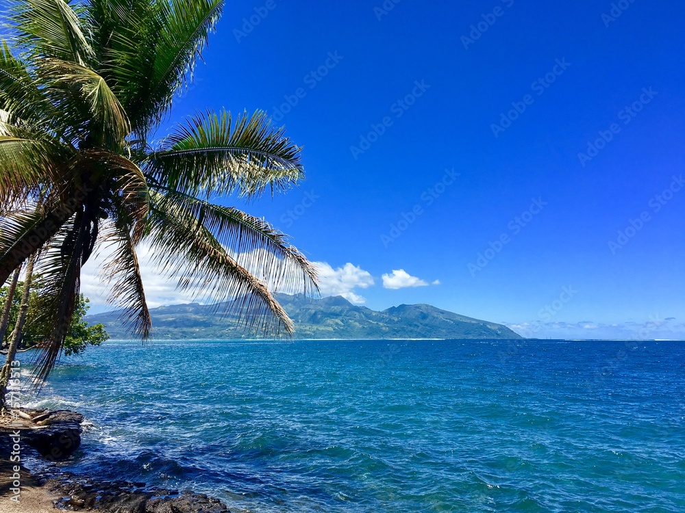 Beautiful view on Tahiti Iti, French Polynesia